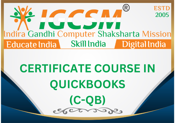 CERTIFICATE COURSE IN QUICKBOOKS - (C-QB)